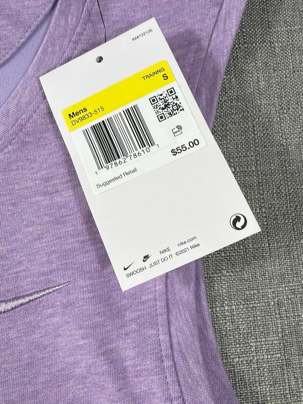 Nike Lavender Versitile Dri-FIT Sleeveless Tank - Picture 3 of 6
